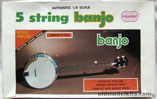 Paramount 1/8 5 String Banjo - (ex-Nichimo), 7004-129 plastic model kit